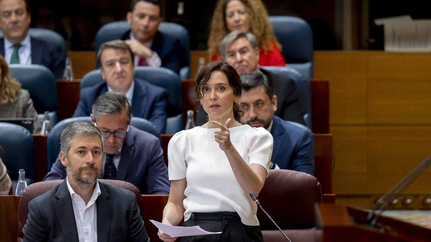 Isabel Díaz Ayuso, durante un Pleno de la Asamblea de Madrid Isabel Díaz Ayuso, durante un Pleno de la Asamblea de Madrid