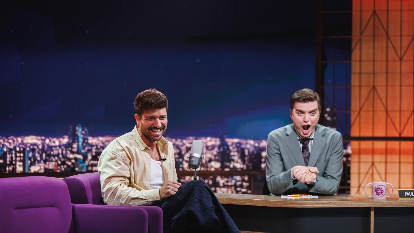 Pablo Alborán, con Marc Giró en Cara al Show Pablo Alborán, con Marc Giró en Cara al Show