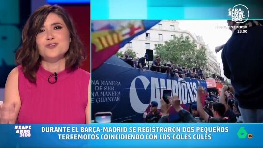 Bel&eacute;n Samper, meteor&oacute;loga de laSexta, explica en este v&iacute;deo c&oacute;mo los sism&oacute;grafos de Barcelona reaccionaron en el momento de los goles de Rashford y Torres en el Cl&aacute;sico.