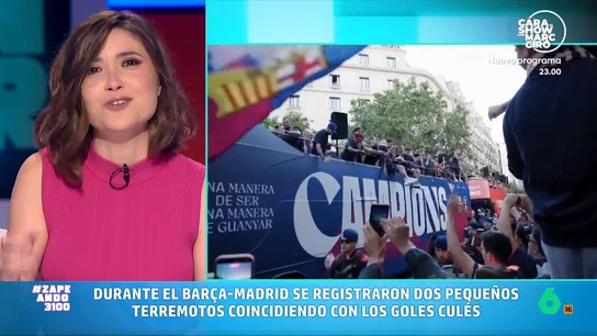 Belén Samper habla de los dos microterremotos en Barcelona con los goles del Clásico Belén Samper, meteoróloga de laSexta, explica en este vídeo cómo los sismógrafos de Barcelona reaccionaron en el momento de los goles de Rashford y Torres en el Clásico.