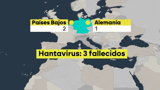 Lugares de origen de los tres fallecidos por hantavirus