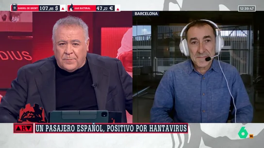 Josep Corbella analiza la propagación del hantavirus: "Es un incendio en fase de control; no está extinguido, pero sí controlado" Josep Corbella analiza la propagación del hantavirus: "Es un incendio en fase de control; no está extinguido, pero sí controlado"