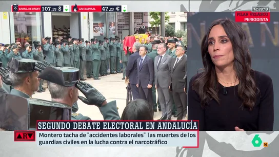 Pilar Velasco, sobre la muerte de los guardias civiles: "María Jesús Montero debería haber hablado de ‘muertes en acto de servicio’ y no de accidente laboral" Pilar Velasco, sobre la muerte de los guardias civiles: "María Jesús Montero debería haber hablado de ‘muertes en acto de servicio’ y no de accidente laboral"