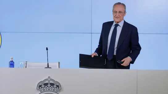 El presidente del Real Madrid, Florentino Pérez, comparece ante la prensa este miércoles. El presidente del Real Madrid, Florentino Pérez, comparece ante la prensa este miércoles.