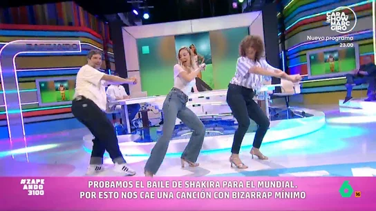 Los zapeadores bailan la nueva canción de Shakira para el Mundial de fútbol: 'Dai Dai' La cantante colombiana va a ser la encargada de interpretar la canción oficial del Mundial y, como es habitual, la canción va a acompañada de un baile.