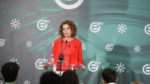 Mar&iacute;a Jes&uacute;s Montero tras el debate electoral de 'Canal Sur'