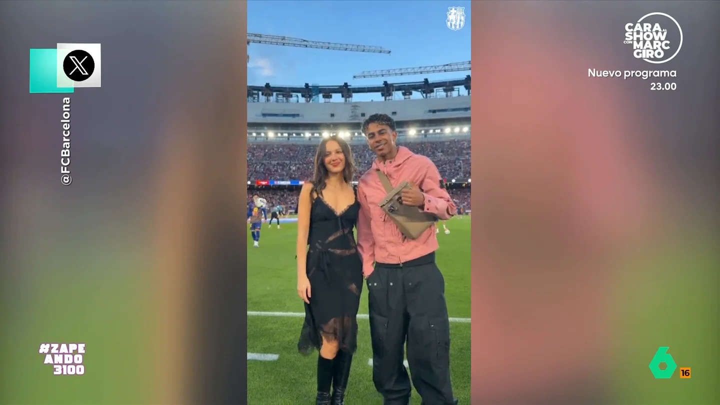 ¿Tienen algo Olivia Rodrigo y Lamine Yamal? Isabel Forner aclara los rumores, en vídeo La artista fue una de las asistentes al partido entre el Barça y el Real Madrid en el Camp Nou y aprovechó a hacerse una foto con el jugador blaugrana, lo que ha desatado los rumores.