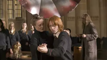 Profesora McGonagall y Ron en Harry Potter Profesora McGonagall y Ron en Harry Potter
