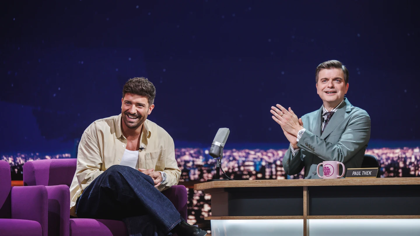 Pablo Alborán, con Marc Giró en Cara al Show Pablo Alborán, con Marc Giró en Cara al Show