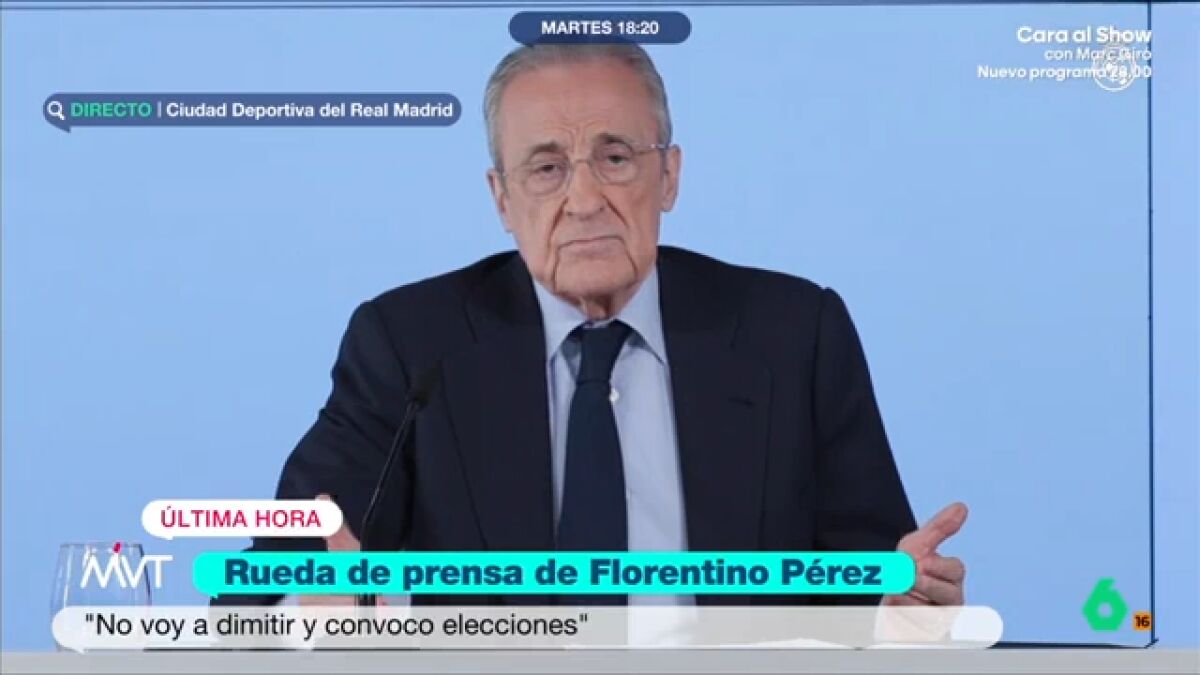 Florentino Pérez carga contra los bulos: 