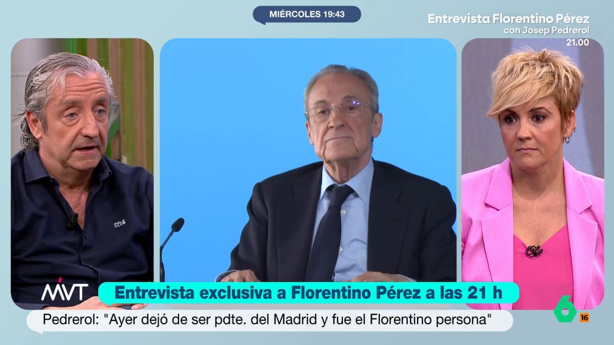 Josep Pedrerol desvela cómo está Florentino Pérez antes de su entrevista en laSexta: 
