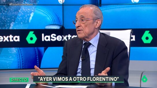 Florentino P&eacute;rez durante su entrevista en laSexta