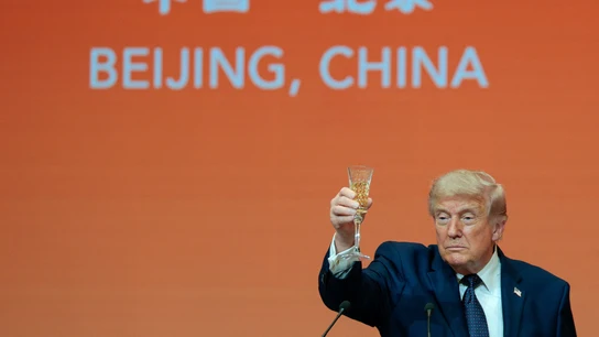 Donald Trump en su visita a Pekín Donald Trump en su visita a Pekín