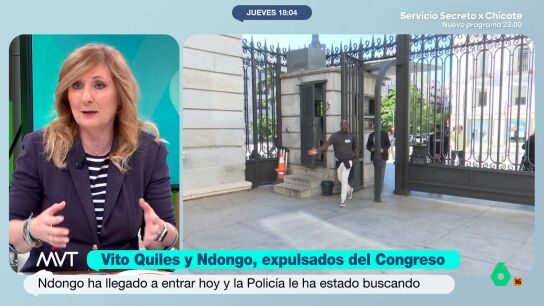 Mayte Alcaraz reflexiona sobre la expulsi&oacute;n de los agitadores ultras Bertrand Ndongo y Vito Quiles del Congreso: "No son periodistas, son mercenarios de un tipo de pol&iacute;tica que est&aacute; haciendo mucho da&ntilde;o a nuestra democracia".