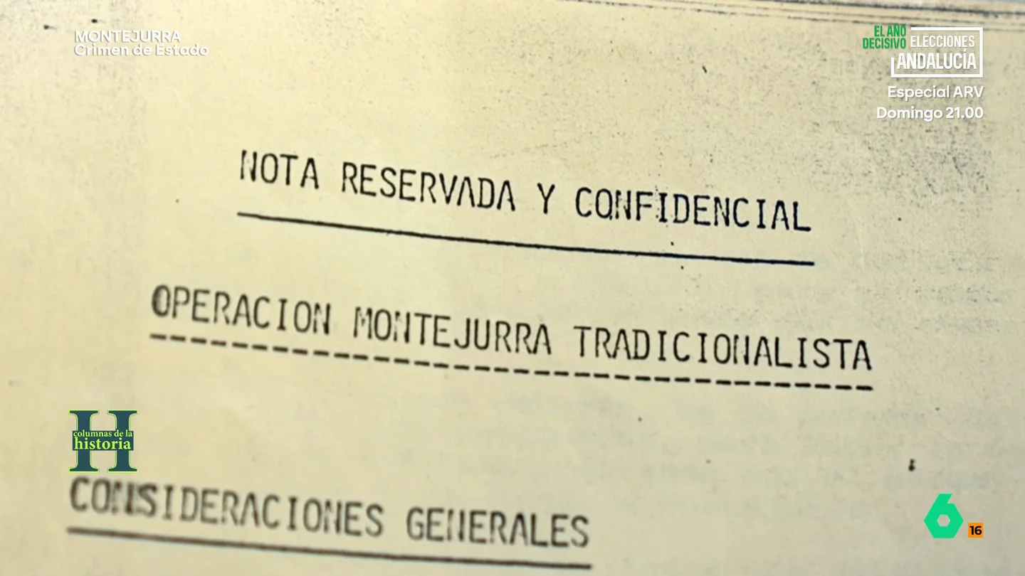 laSexta Columna accede a unos documentos que parecen señalar a los responsables de los sangrientos sucesos de Montejurra En los archivos se señalaba el plan que se iba a seguir en Montejurra. En los mismos, se especificaba que, por ejemplo, los seguidores de Sixto debían llevar brazaletes con los colores de la bandera española.