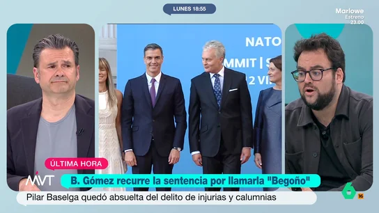 José Enrique Monrosi: "Nos hemos acostumbrado a que corra la mentira como una forma más de hacer política" El periodista analiza que Begoña Gómez haya decidido recurrir la absolución de Pilar Baselga por haberla llamado 'Begoño'. Monrosi señala que no solo se han utilizado insultos tránsfobos contra Gómez, sino que también se la calificó de narcotraficante.