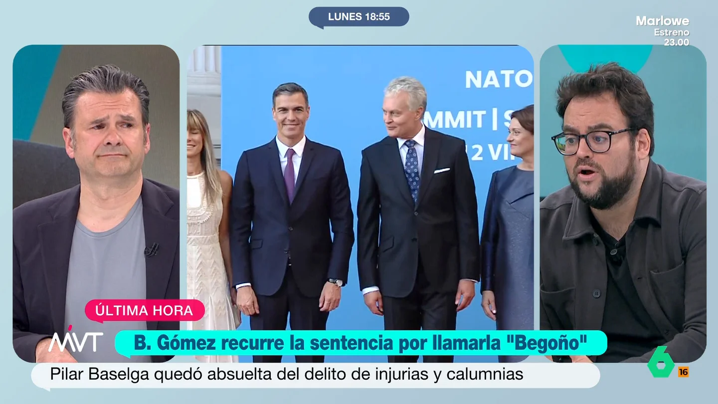 José Enrique Monrosi: "Nos hemos acostumbrado a que corra la mentira como una forma más de hacer política" El periodista analiza que Begoña Gómez haya decidido recurrir la absolución de Pilar Baselga por haberla llamado 'Begoño'. Monrosi señala que no solo se han utilizado insultos tránsfobos contra Gómez, sino que también se la calificó de narcotraficante.