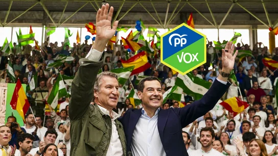 Alberto Núñez Feijóo y Juanma Moreno Alberto Núñez Feijóo y Juanma Moreno