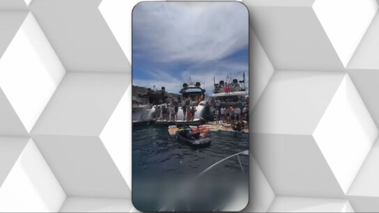 Fiesta de lujo en Formentera a costa de la tranquilidad de los vecinos: decenas de yates fondean en una zona prohibida
