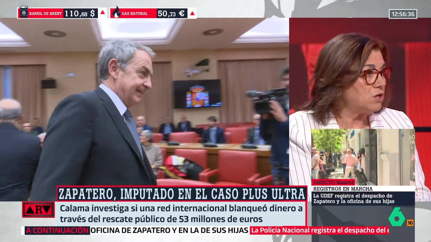 Lucía Méndez pide tener "la cabeza fría" tras la imputación de Zapatero: "No se puede decir que el juez está en el lawfare contra Sánchez" Lucía Méndez pide tener "la cabeza fría" tras la imputación de Zapatero: "No se puede decir que el juez está en el lawfare contra Sánchez"
