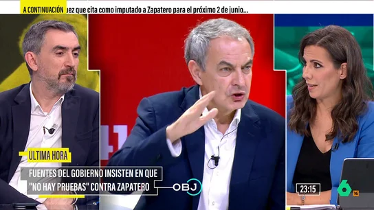 Ignacio Escolar, sobre la imputación de Zapatero: "Es un auténtico referente del PSOE, pero esto es un golpe muy duro para toda la izquierda" Ignacio Escolar, sobre la imputación de Zapatero: "Es un auténtico referente del PSOE, pero esto es un golpe muy duro para toda la izquierda"