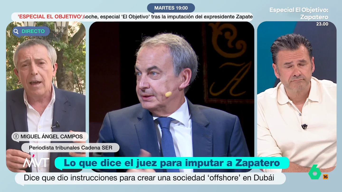 Miguel Ángel Campos, sobre el juez Calama: "Es un magistrado muy serio, no es un Peinado de la vida" El periodista de Tribunales de Cadena Ser indica que el auto es "minucioso" y que es una "iniciativa judicial muy bien fundamentada, en base a unos indicios concretos hallados en unos registros en diciembre".
