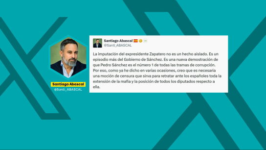 El PP se frota las manos con la imputaci&oacute;n de Zapatero y Vox apunta m&aacute;s alto al pedirle una moci&oacute;n de censura que G&eacute;nova rechaza de plano
