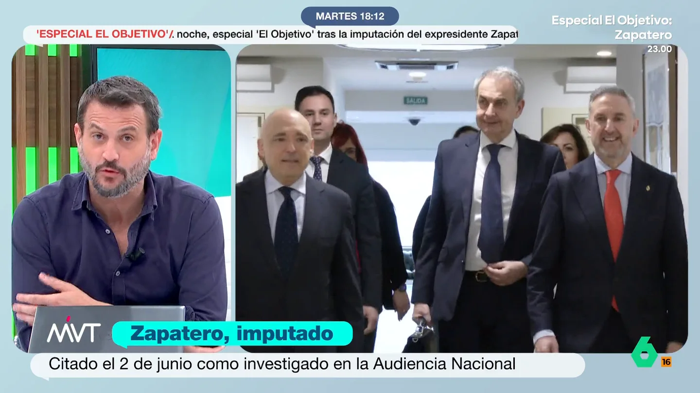 Juan Fernández-Miranda, sobre el auto del juez Calama que imputa a Zapatero: "Es muy contundente y lleno de detalles" El periodista indica que el Zapatero que aparece en el auto "no tiene nada que ver con el Zapatero que salió del Gobierno". Fernández-Miranda, además, considera al juez "garantista y sensato".
