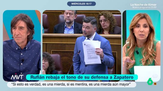 Carmen Morodo asegura que el cambio de posici&oacute;n de Gabriel Rufi&aacute;n de ayer a hoy sobre la imputaci&oacute;n de Zapatero "dice mucho a favor de &eacute;l" y cree que los socios del Gobierno "prev&eacute;n un fin de ciclo donde S&aacute;nchez tambi&eacute;n est&aacute; de salida".