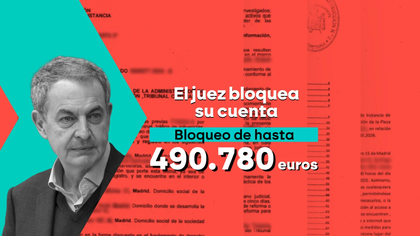 El juez Calama ha bloqueado las cuentas de Zapatero El juez Calama ha bloqueado las cuentas de Zapatero