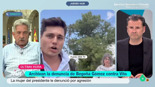Revilla, sobre Vito Quiles: "Lo que me tiene preocupado es que esté apoyado por el PP. Me dan miedo estos personajes" Miguel Ángel Revilla reflexiona sobre la figura de Vito Quiles tras el archivo de la denuncia de Begoña Gómez y avisa a Feijoo: "Si dentro de unos meses vais a Gobernar, tener a estos personajes, no augura nada bueno para la convivencia de los españoles".