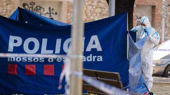 La Polic&iacute;a en el escenario del crimen en Figueres