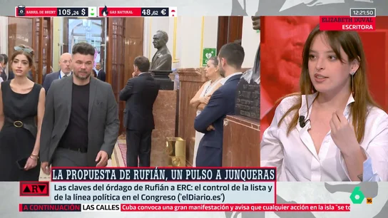 Duval, sobre la propuesta de Rufián: "La gente progresista no permitiría que esto quedase solo en una disputa interna" Duval, sobre la propuesta de Rufián: "La gente progresista no permitiría que esto quedase solo en una disputa interna"