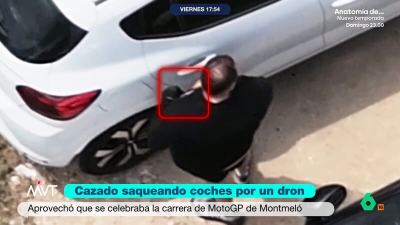 Un dron le caza saqueando coches en Montmel&oacute; 