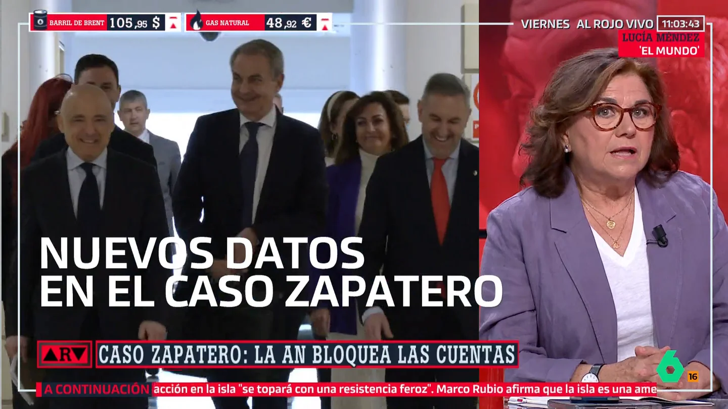 Lucía Méndez: "La palabra estupor se queda corta, hay una sincera tristeza y decepción en muchas personas que apreciaban a Zapatero, yo incluida" Lucía Méndez: "La palabra estupor se queda corta, hay una sincera tristeza y decepción en muchas personas que apreciaban a Zapatero, yo incluida"
