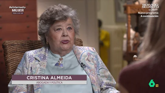 Cristina Almeida advierte a PP y Vox: "Las mujeres serán un freno en los retrocesos que quieran dar" Cristina Almeida advierte a PP y Vox: "Las mujeres serán un freno en los retrocesos que quieran dar"