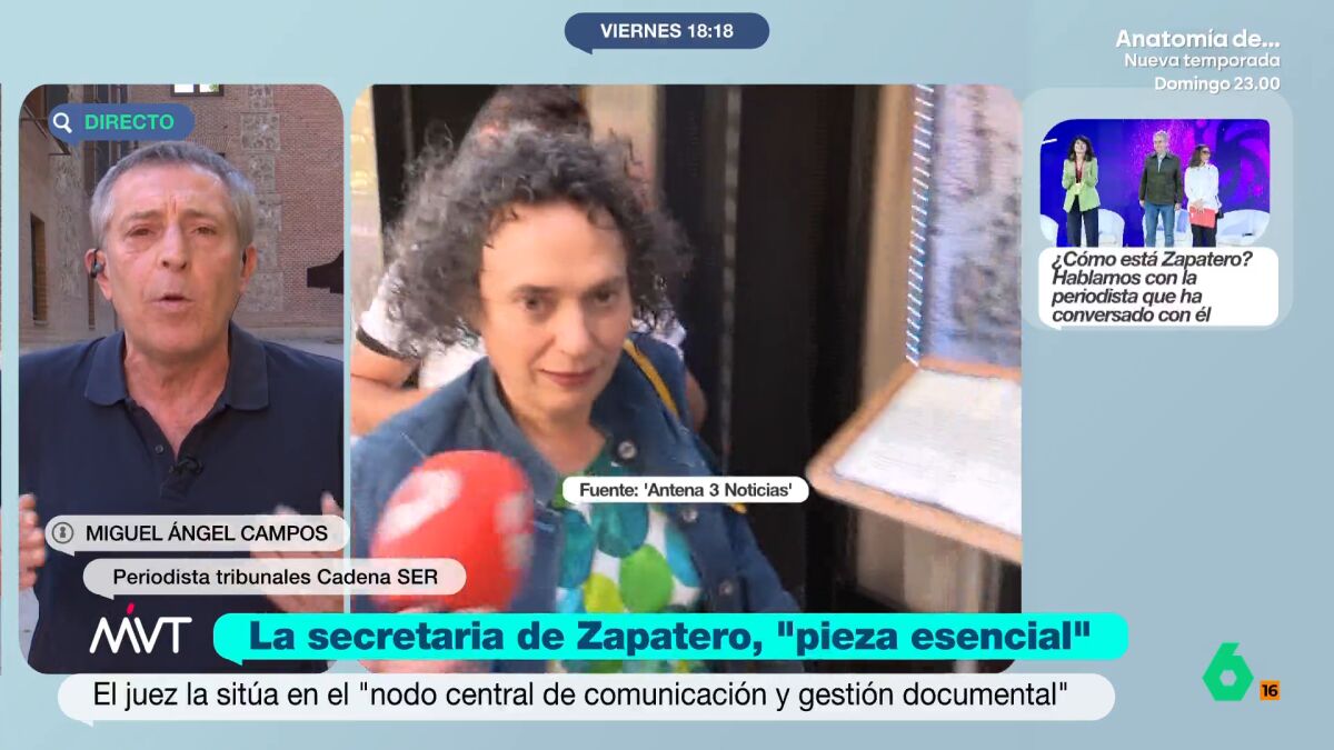 Campos, sobre la secretaria de Zapatero: 
