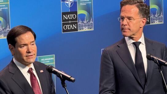 Rubio, junto a Rutte