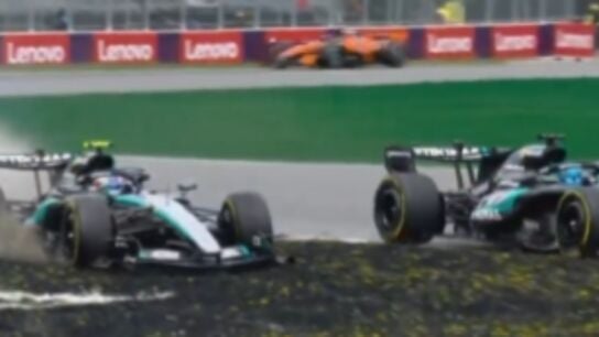 Kimi Antonelli y George Russell 