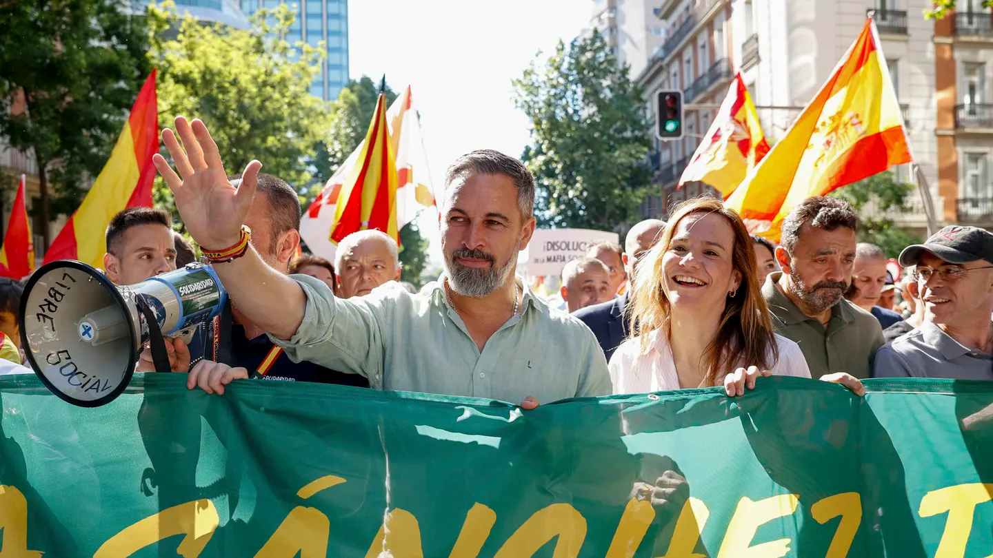 Santiago Abascal, en 'La marcha por la dignidad' Santiago Abascal, en 'La marcha por la dignidad'