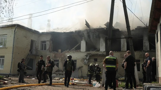 Ataques con drones rusos en la región ucraniana de Sumy. Ataques con drones rusos en la región ucraniana de Sumy.