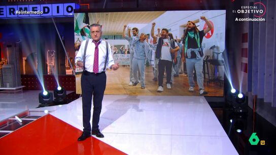 "Es la mayor chapuza ocurrida en suelo vasco desde que alguien invent&oacute; la pizza de cocotxa", afirma rotundo Wyoming tras ves las im&aacute;genes en las que la Ertzaintza carga contra los integrantes de la Flotilla en el aeropuerto.