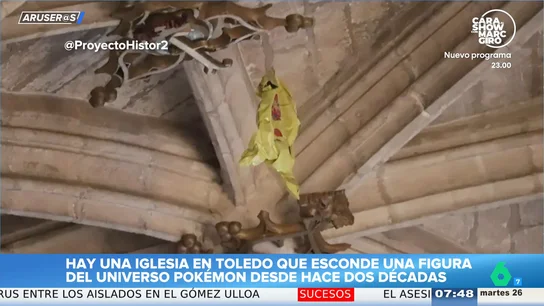 Alfonso Arús descubre a un Pikachu escondido en una iglesia de Toledo y que lleva allí desde 2009 Alfonso Arús descubre a un Pikachu escondido en una iglesia de Toledo y que lleva allí desde 2009