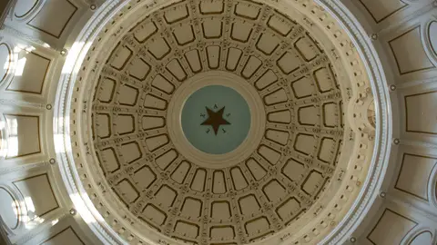 Interior de la cúpula del Capitolio de Texas Interior de la cúpula del Capitolio de Texas