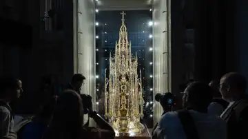 Vista de la Custodia de Arfe, que la Catedral de Toledo muestra desde este lunes Primada Vista de la Custodia de Arfe, que la Catedral de Toledo muestra desde este lunes Primada