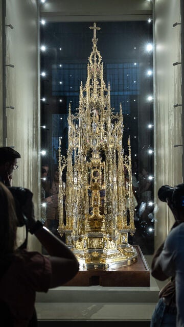 Vista de la Custodia de Arfe, que la Catedral de Toledo muestra desde este lunes Primada