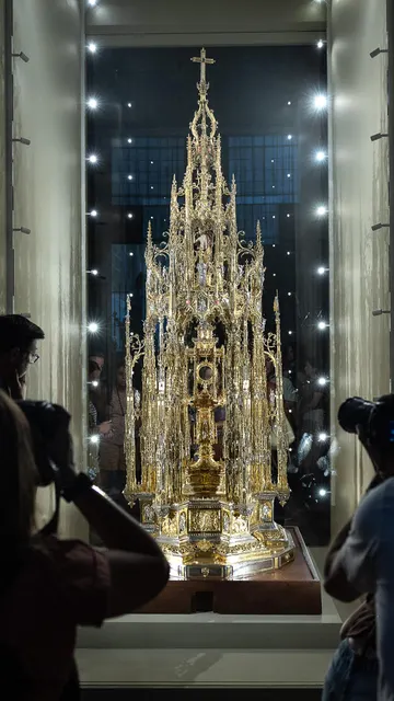 Vista de la Custodia de Arfe, que la Catedral de Toledo muestra desde este lunes Primada Vista de la Custodia de Arfe, que la Catedral de Toledo muestra desde este lunes Primada