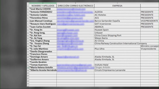 El Excel que Zapatero siempre neg&oacute;: el expresidente remiti&oacute; una lista de clientes a la empresa de su amigo Julito