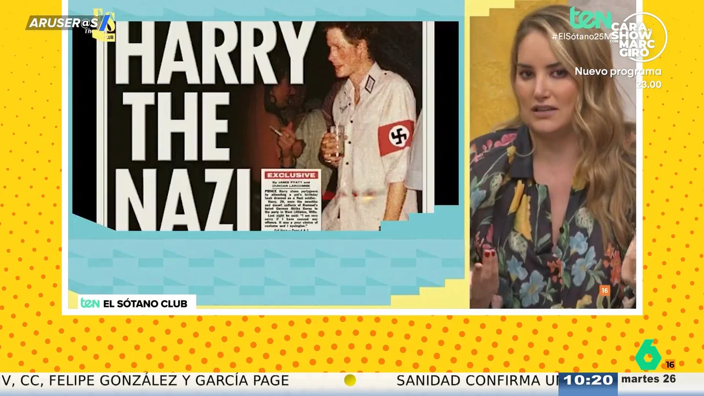 Alba Carrillo, sobre el disfraz del príncipe Harry con la esvástica: "No es por ser joven, es por ser gilipollas" Alba Carrillo, sobre el disfraz del príncipe Harry con la esvástica: "No es por ser joven, es por ser gilipollas"