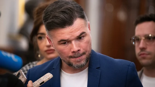 El diputado de ERC, Gabriel Rufián, durante la sesión plenaria celebrada en el Congreso El diputado de ERC, Gabriel Rufián, durante la sesión plenaria celebrada en el Congreso